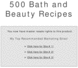 Thumbnail 500 Bath and Beauty Recipes