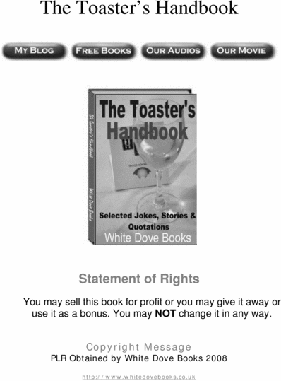 Product picture The Toasters Handbook
