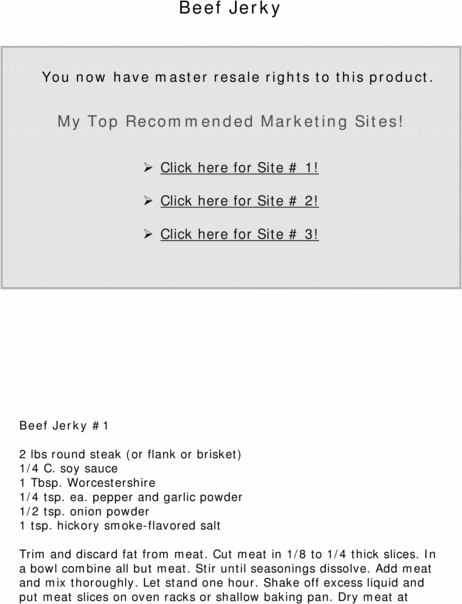 Product picture 98 Jerky Recipes 