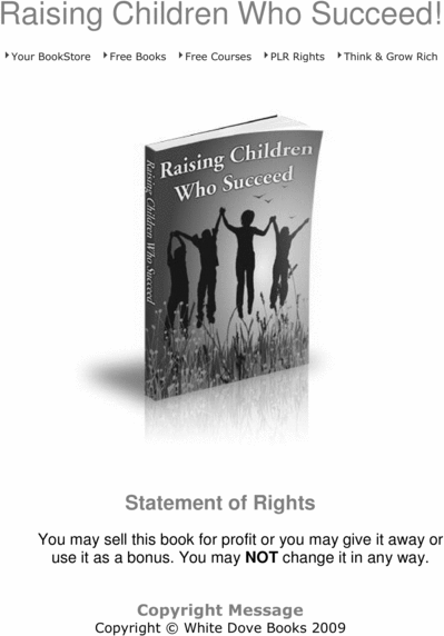 Product picture Raising Children Who Succeed